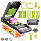 Altron 16 parça Çok Fonksiyonlu Sebze Doğrayıcı Dilimleyici Kesici Rende