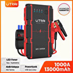 UTRAI Jstar Mini 13000mAh 1000A Jump Starter Taşınabilir Akü Takviye Cihazı ( Powerbank + Led Lamba)
