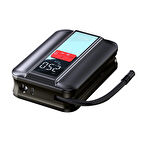 Yesido VC04 Çok Fonksiyonlu Dijital Göstergeli 4.000 mAh Bataryalı Kablosuz Hava Kompresörü - Siyah