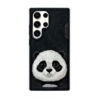 Nimmy Samsung S23 Ultra Uyumlu Panda Series Siyah Telefon Kılıfı