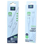 100W 6A PD TYPE-C TYPE-C Hızlı 1 Metre Şarj Kablosu İVO A098