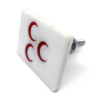 3 Hilal Panjur Arması Kırmızı Beyaz