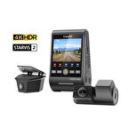 Viofo A229 Ultra-W 3 Kameralı Ön+Arka Su Geçirmez+İç 4K+4K+1080P HDR Sony STARVIS 2 Sensörlü GPS'li Araç Kamerası