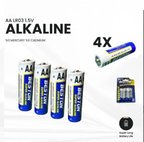Alkaline Pil Battery 4 Adet 1.5V AA Kalem Pil Uzun Ömürlü ve Güçlü Alkalin Kalem Pil