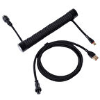 GravaStar Sarmal Aviator USB to Type-c  Mekanik Klavye Uyumlu Oyuncu Kablosu, 1.85m, Siyah