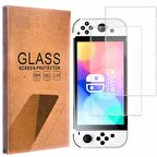 Nintendo Switch OLED Ekran Koruyucu Temperli Cam Premium Pro 9H 2 Adet Dobe