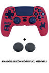 PS5 Dualsense Red Dead Redemption Desenli Koruyucu Silikon Kılıf + Analog silikon Koruyucu