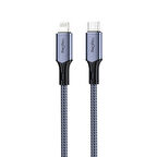 Veggieg 27W 3A USB Type-C to Lightning iPhone iPad Hızlı Şarj ve Data Kablosu 2 Metre