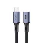 VegGieg USB 3.2 Gen 2 Type-C Uzatma Kablosu USB-C 100W 10Gbps 4K 60Hz 2 Metre