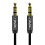 VegGieg 3.5mm Jack TRRS Hi-Fi AUX Mikrofon ve Ses Kablosu 5 Metre