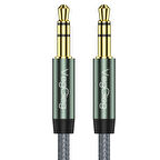 VegGieg 3.5mm Jack TRS Hi-Fi Örgülü AUX Ses Kablosu 3 Metre