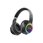 Earldom B06 RGB Kafaüstü Bluetooth Kulaklık - Siyah