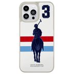 Santa Barbara Polo Racquet Club iPhone 13 Pro Kılıf PU Deri Üzeri Dikişli Garner Desenli Kapak