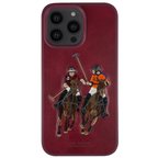 Santa Barbara Polo Racquet Club iPhone 14 Pro Kılıf Jockey 3Boyutlu PU Deri İçi Süet Kapak