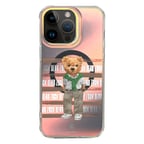 ZuckBear iPhone 15 Pro Max Kılıf Hologramlı Mekanik Tuşlu M-Safe Şarja Uygun California Cool Kapak