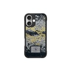 Santa Barbara Polo Racquet Club iPhone 16 Kılıf Snake PU Deri Dizaynlı Mekanik Tuşlu M-Safe Şarja Uygun Sagar Kapak