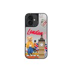 ZuckBear iPhone 16 için Manyetik Şarj Uyumlu Şehir Temalı Benard Mirror Kapak