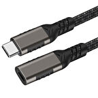 Qgeem Extension USB3.2 Type-C PD Uzatma Kablosu 100W 20Gbps 4K@60Hz 3 Metre