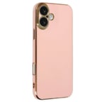 Apple iPhone 16 Kılıf Volet Silikon - Pembe