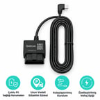 Botslab OBD-II Park Modu Güç Kablosu Araç İçi Kamera Bağlantı Kiti