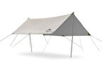 Naturehike Square Glamping 3x5 mt Tarp [Güneş ve Rüzgar Koruma Tentesi] Quicksand Gold/Light Coated Silver