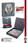 Beşiktaş Orijinal Lisanslı 3'lü BJK Silikon Bileklik Kartal Baskılı Hediyelik Ahşap Kutulu