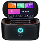 Ikarao Partybox Shell S1 280W Karaoke Bluetooth Hoparlör Seti, 10.1" Dahili Tablet, 2 Kablosuz Otomatik Şarjlı Mikrofon, RGB Işıklı Taşınabilir Ses Bombası Siyah