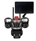 Apronx APX-WSP364 9Mp 3.6mm 2-2.8mm 4G Solar Üç Kamera 24 Led PTZ