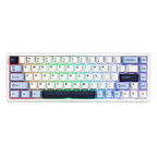 AJAZZ AK680 Max Blue White Front Printed Magnetic Rice Manyetik Switch RGB Hotswap Mekanik Gaming Klavye