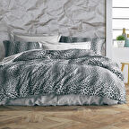 Keep London Home Series Natural Cotton(Doğal Pamuk) Tek Kişilik Nevresim Takımı-Leopar Gri
