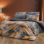 Keep London Home Series Natural Cotton(Doğal Pamuk) Tek Kişilik Nevresim Takımı-Yelpaze