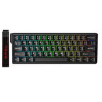 Aula Win60 He Manyetik Klavye Rapid Trigger Graywood Swtich 8000Hz RGB TKL Hot Swap Oyuncu Klavyesi Siyah