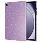Galaxy Tab S9 FE Uyumlu 11 inç Fuchsia Işıltılı Tablet Kılıf