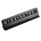 Polham Araç İçi Geçici Park için Telefon Numaratörü, Forforlu Açılıp Kapanabilen Premium Numaratör