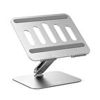 Polham 11-18 İnch Yükseklik Ayarlamalı, Katlanabilir Tablet ve Laptop Standı, Kaymaz, Titremez Stand