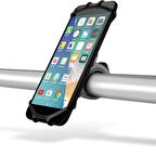 Ttec Kopmaz Silikonlu Gidon Uyumlu Bisiklet Telefon Tutucu, Motosiklet, Scooter için Telefon Tutucu