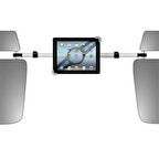 Polham Araç İçi Arka Koltuk İçin Telefon ve Tablet Tutucu, Uzanabilir 2 Koltuk Arası Açı Ayarlı Tutucu