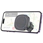 Polham Airvent Magsafe Manyetik Araç İçi Telefon Tutucu, Klipsli Süper Mıknatıslı Telefon Tutucu