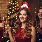 Peluş Kardan Adam Figürlü Yılbaşı Tacı – Parti ve Yeni Yıl Aksesuarı