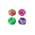 LionPet Kauçuk Işıklı Top Köpek Oyuncağı 8 cm (Karışık Renk)