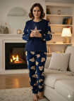 KADIN KIŞLIK POLAR PİJAMA TAKIMI