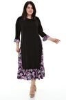Uzun Garnili Büyük Beden Elbise 6C-1227 