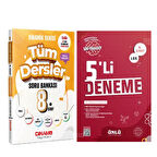 Dinamo Yayınları 8. Sınıf Tüm Dersler Dinamik Serisi Soru Bankası ve Ünlü 5 li Deneme Seti 2 Kitap
