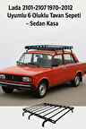 Lada 2101-2107 1970-2012 Uyumlu 6 Oluklu Tavan Sepeti - Sedan Kasa