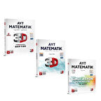 3D Yayınları AYT Matematik Video Ders Defteri Soru Bankası ve Deneme Seti 3 Kitap