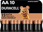 Duracell Alkalin AA Kalem Pil 10'lu