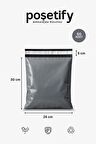 Gri Cepsiz Kargo Poşeti 45x55+5 cm | Yapışkan Bantlı Kargo Zarfı | 50’li E-Ticaret Poşeti