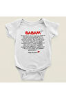Babam Minik Mucizen Yazılı Pamuklu Yumuşak Unisex Çıtçıtlı Body Zıbın