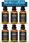 Nioli 6'li Set Esansiyel Uçucu Yağ Buhurdanlık Yağı Aromaterapi Yağı 10 ML