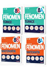 Fenomen Okul 2024 8. Sınıf Lgs Türkçe + Matematik A + B Soru Bankası Seti 4 Kitap